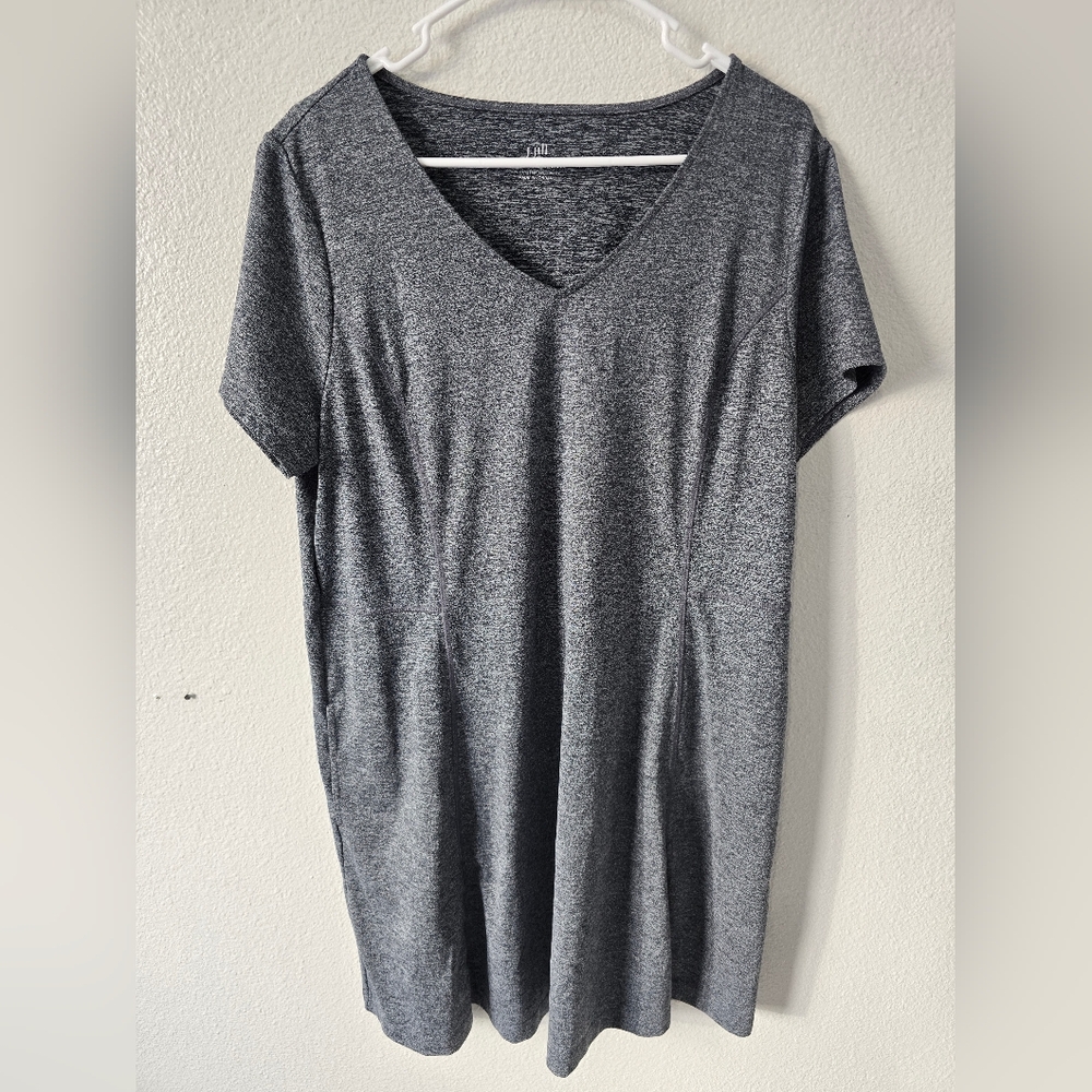 J. Jill Fit Marled V Neck Dress Large